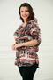 Women's Tile Patterned Plus Size Shirt - 3