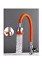 Energy Saving Silicone Faucet Head with Movable Head Kobar Double Function Orange - 2