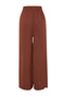 Brown Wide-Leg Woven Pants TCTSS22PL0240 - 8
