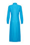 Turquoise Side Tie Button Woven Shirt Linen Look Dress Tctss22Eb0025 - 8