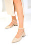 Beige Women's Classic Heeled Shoes 19107