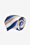 Men's Navy Blue-Brown Patterned Tie