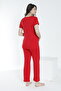 Short Sleeve Maternity and Maternity Pajama Set with Lace Dressing Gown - 7