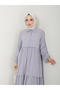 Women's Viscose Fabric Shirt Collar Hijab Dress - 5