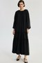 Pearl Button Detailed Chiffon Dress - 2