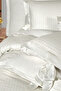 Perlita Beige Double 100% Cotton Duvet Cover Set - 7