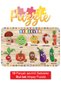 Wooden Puzzle - Cute Vegetables, Mushrooms, Carrots, Peppers, Eggplant Find-Plug Design