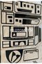 Volkswagen Transporter T6 Dashboard, Console, Trim, and Dashboard Cover Set, Piano Black Color, Special Design