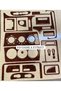 Opel Vectra B: Dashboard, Console, Trim, and Center Console Cover Set, Mahogany Color, Custom Design.