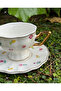 2-piece Camilia luxury floral porcelain cup set - 3
