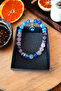 Blue Agate Stone Natural Stone Bracelet Throat Chakra Bracelet Communication Skill Bracelet - 7