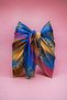 Blue Pink Leopard Patterned Short Pareo Satin Women's Beach Dress New Season - 2