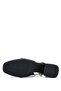 Women's Genuine Leather Black Leather Heeled Sandals - 3