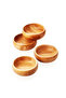 3 Pieces Bamboo Wooden Snack Bowl Plate - 2