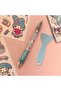 My Melody Melody Sanrio Kawaii Label Sticker Waterproof 4 Sheets and Gel Ballpoint Pen Set Gift - 2