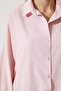 Women's Airplane Pink Oversize Long Basic Shirt DD00842 - 3