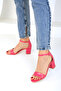 Fuchsia Patent Leather Women's Classic Heeled Shoes 19175 - 4