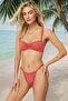 Gül kurusu Tünelli High Leg Brazilian Bikini Altı TBESS23BA00187