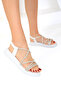 Women's White Sandals 19188 - 4