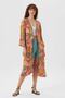 Long Sleeve Patterned Bohemian Kimono - 2