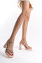 Lami̇n Model Evening Dress Heelled Shoes - 5
