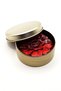 Holiday and Travel Soap (Strawberry Scented) - High Glycerin Soap in a Decorative Gold Metal Box - 2
