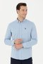 Men's Blue Long Sleeve Shirt - 3