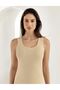 Skin 100% cotton Ribbed Thick Suspender Singlet new - 2
