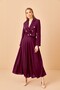 Plum Skirt and Jacket Set - 3