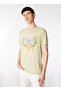 Crew Neck Printed Khaki Men's T-Shirt M4Gi60K9Rm1F8Io_Ss Bsc World Famous