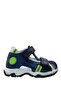 544 Model Orthopedic Baby Boy Sandals - 100% Genuine Leather, Navy Blue Corset