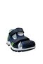 544 Model Orthopedic Baby Boy Sandals - 100% Genuine Leather, Navy Blue Corset - 2