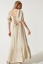 Women's Vanilla Heart Collar Textured Summer Knitted Dress UB00050 - 2