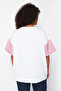Red Striped Printed Oversize 100% Cotton Knitted T-Shirt Tbbss24Bf00017 - 6