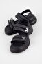 Women's High-Heeled Black Sandals - 5