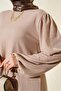 6663 Women's Tunic Pants Bottom Top Set 6663 - Stone - 3