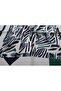 Striped pattern Bamboo Kash Scarf, Navy Blue - 2