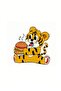 Boys' Hamburger Tiger Printed T-Shirt and Shorts Set - 3