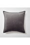 "Eliza" - Viscose Natural Natural Throw Pillow 50x50 - Anthracite (Including Pillow)
