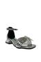 98 Silver Glitter Evening Dress Heeled Shoes for Girls - 2