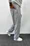 Men's Baggy Loose Fit Parachute Fabric Elastic Waisted Gray Jogger - 2