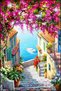 Street and Sea View Patterned Washable Carpet Miravip8231