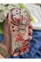 iPhone 14 Plus Compatible Red Aesthetic Design Transparent Phone Case - 4