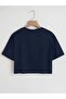 Women's Oversized Crew Neck Cherry Printed Cropped t-shirt - 2
