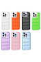 iPhone 13 Pro Max Compatible Camera Protected Airbag Colorful Sub Hopscotch Case-Silver - 2