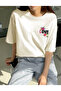 LOVE Printed Cotton Crew Neck Oversize T-shirt