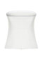 Ekru Straplez Fitted Drapeli Dokuma Bluz TWOSS24BZ00348 - 9