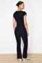 Lacivert Pamuklu İnce Bluz Pantalon Triko Alt-Üst Takım TWOSS24AU00115 - 6