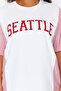 Red Striped Printed Oversize 100% Cotton Knitted T-Shirt Tbbss24Bf00017 - 4