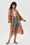Long Sleeve Patterned Bohemian Kimono - 3
